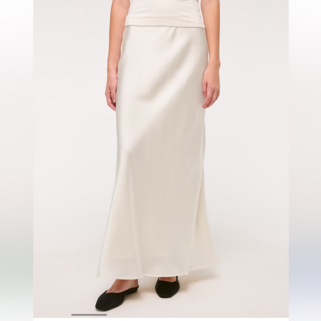 Abercrombie & Fitch Cream Maxi Skirt